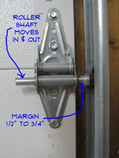 Garage Door Track Margins Pic1