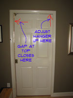 Adjusting Gap at Top of Pocket Door